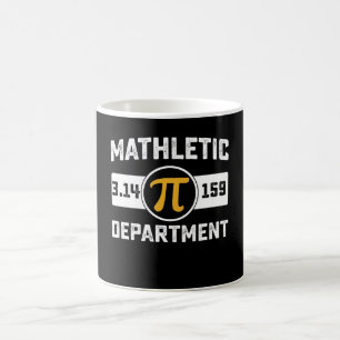 Taza De Café Departamento de atletismo matemático Día del Pi Ma