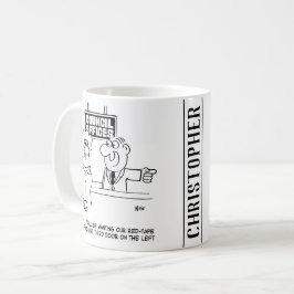 Taza De Café Departamento de Cinta Roja del Consejo Local