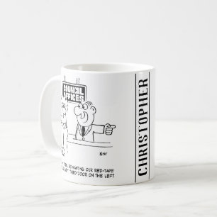 Taza De Café Departamento de Cinta Roja del Consejo Local