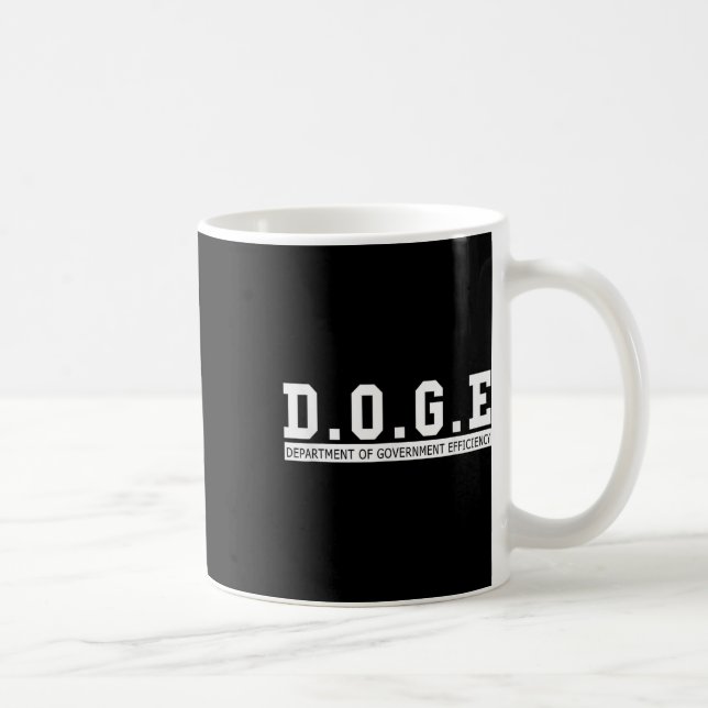 Taza De Café Departamento De Eficiencia Gubernamental D.o.g. Di (Derecha)