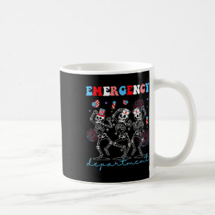 Taza De Café Departamento de Emergencia Skeleton Bailando Er En