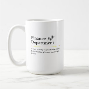 Taza De Café Departamento de Finanzas Coffee Mug