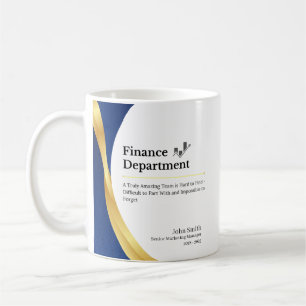 Taza De Café Departamento de Finanzas Personalizado