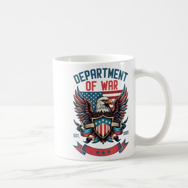Taza De Café Department Of War Established 2025 Dow  (Derecha)