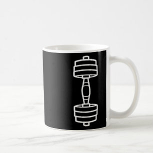 Taza De Café Deporte de culturismo Minimalista Mancuerna simple