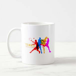 Taza De Café Deporte de tenis   Mug clásico #11