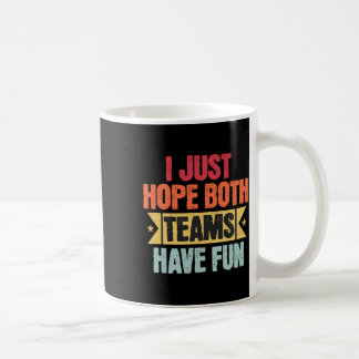 Taza De Café Deporte Retro Vintage Espero Que Ambos Equipos Ten