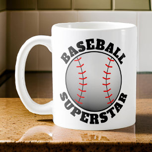 Taza De Café Deporte Superestrella de Béisbol