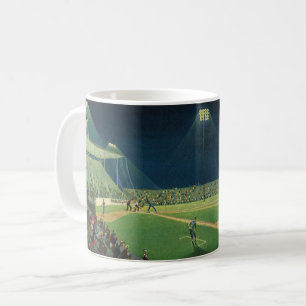 Taza De Café Deportes Antiguos, Partido de Béisbol Nocturno