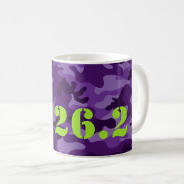 Taza De Café Deportes de carreras maratonistas Purple Camo 26.2