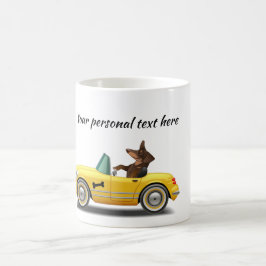 Taza De Café Deportes de Dachshund Car Driver Mug