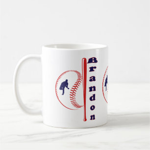 Taza De Café Deportes de Estrella de Béisbol