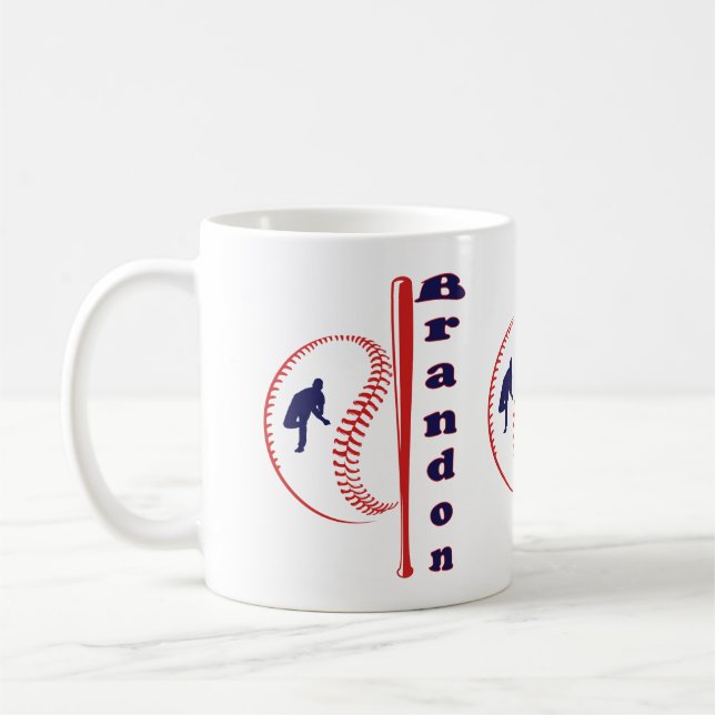 Taza De Café Deportes de Estrella de Béisbol (Izquierda)