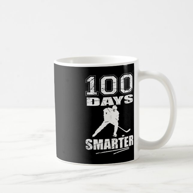 Taza De Café Deportes de hockey 100 días más inteligentes (Derecha)