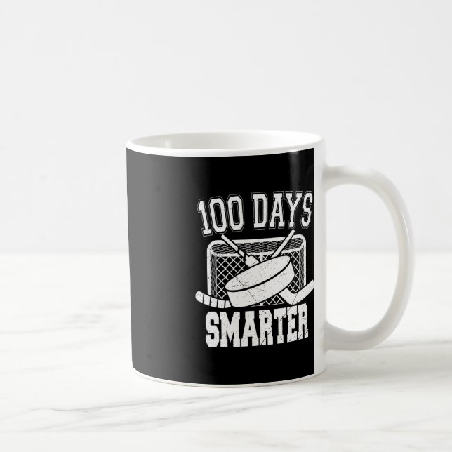 Taza De Café Deportes de hockey 100 días más inteligentes (Derecha)