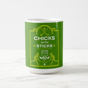 Taza De Café Deportes de hockey sobre hierba para mujeres