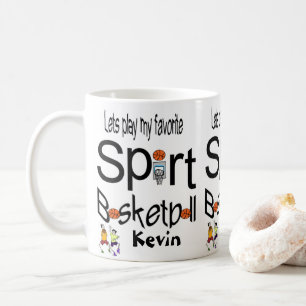Taza De Café Deportes de los Mugs de Baloncesto