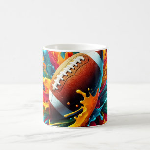 Taza De Café Deportes de pelota de juego con salpicaduras de co