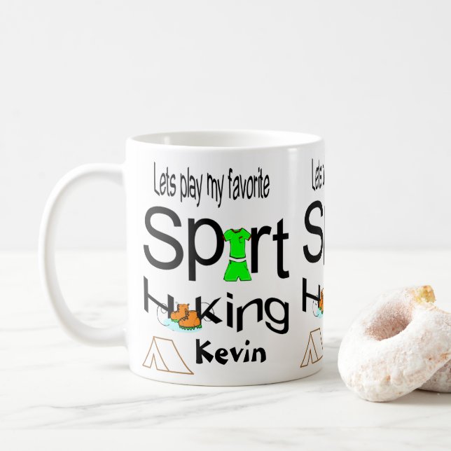 Taza De Café Deportes de senderismo Mugs (Con donut)