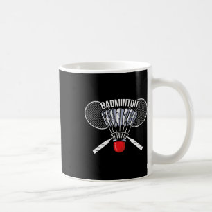 Taza De Café Deportes del lanzadera del jugador Badminton Graph