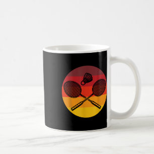 Taza De Café Deportes del lanzadera del jugador Badminton Graph