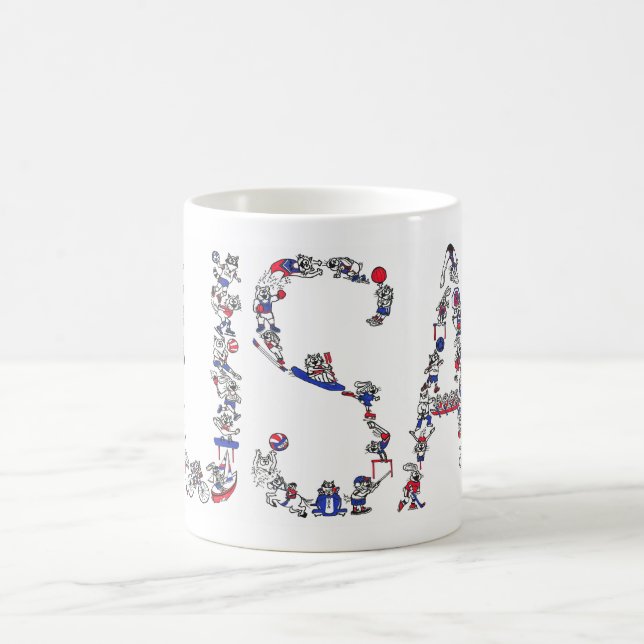 Taza De Café Deportes EE. UU. (Centro)