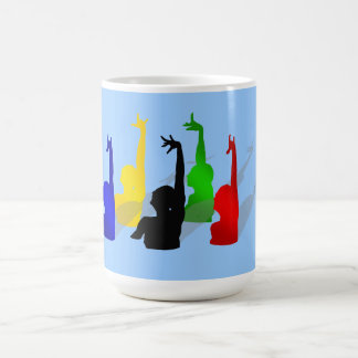 Taza De Café Deportes sincronizados de los E.E.U.U. que nadan