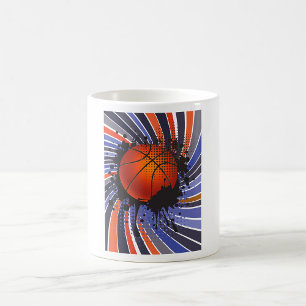 Taza De Café Deportes Urbanos Abstractos de Baloncesto Grunge R