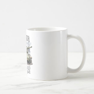 Taza De Café Depósito de advertencia de motivos de soldado arma