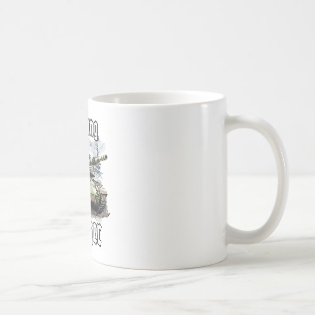 Taza De Café Depósito de advertencia de motivos de soldado arma (Derecha)