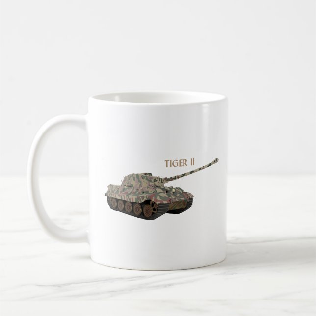 Taza De Café Depósito de batalla del tigre II alemán WW2 (Izquierda)