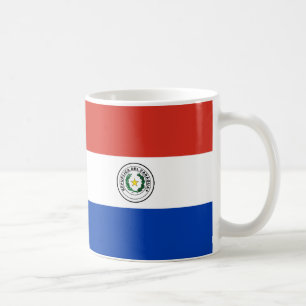 Taza De Café Depósito de café cerámico con bandera paraguaya