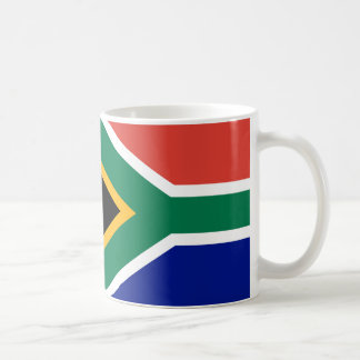 Taza De Café Depósito de café cerámico de bandera de Sudáfrica