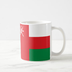 Taza De Café Depósito de café cerámico de bandera omaní