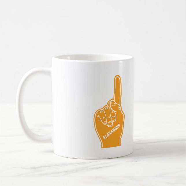 Taza De Café Depósito de espuma Naranja personalizado (Izquierda)
