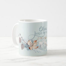 Taza De Café Depósito de madera acuarela