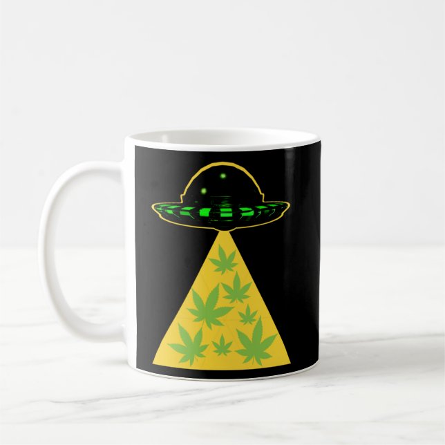 Taza De Café Depósito de Oveja de Alga Alien Abducción Oveja (Izquierda)