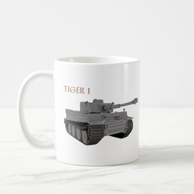 Taza De Café Depósito de tigre I alemán WW2 (Izquierda)