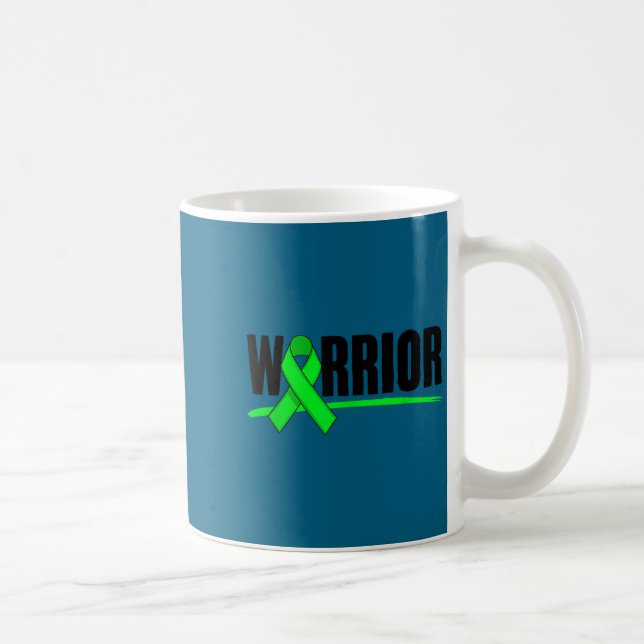 Taza De Café Depression Warrior Ribbon Mental Health Awareness  (Derecha)