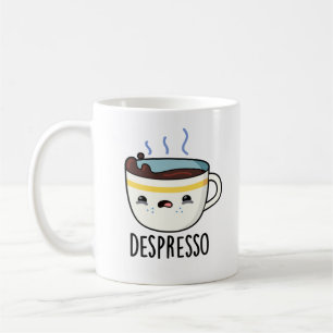 Taza De Café Depresso Funny Sad Espresso Café Pun