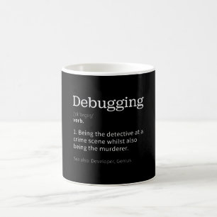 Taza De Café Depuración  Gracioso regalo para Programador