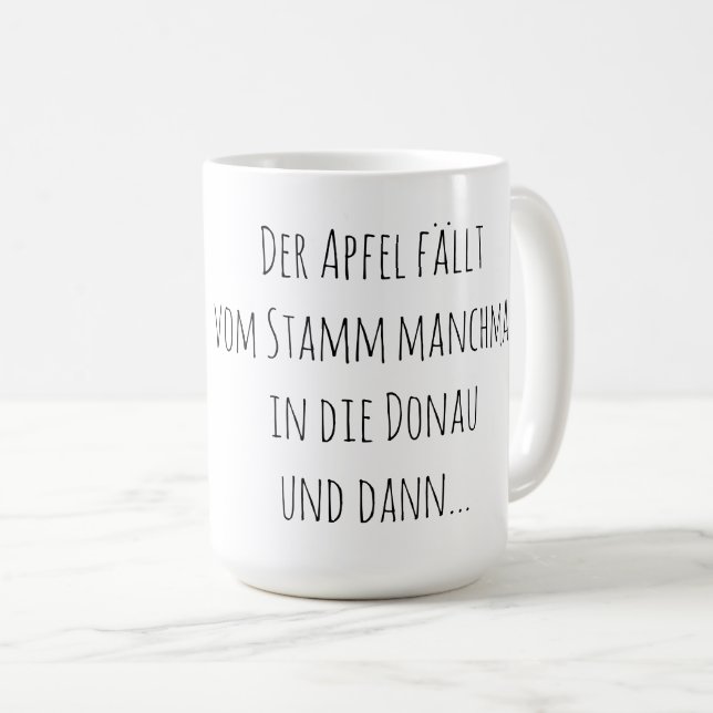 Taza De Café Der Apfel / German Mug (Anverso derecho)