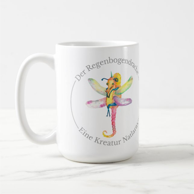 Taza De Café Der Regenbogendrache - Eine Kreatur Natlaras (Izquierda)