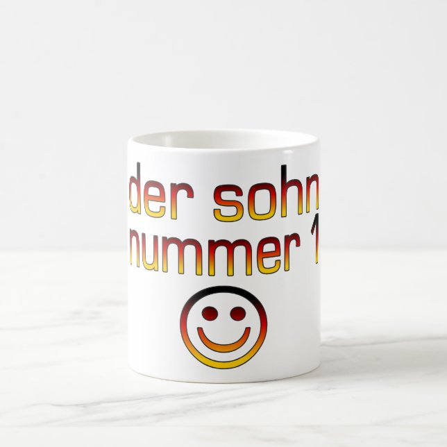Taza De Café Der Sohn Nummer 1 - hijo del número 1 en alemán (Centro)