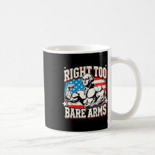 Taza De Café Derecho a llevar los brazos desnudos George Washin