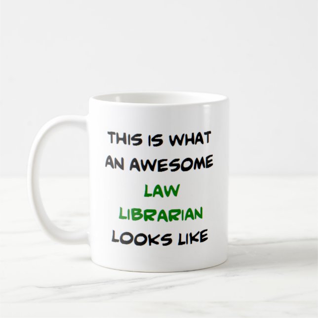 Taza De Café derecho bibliotecario, impresionante (Izquierda)