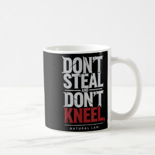 Taza De Café Derecho natural no roba no arrodillar la filosofía