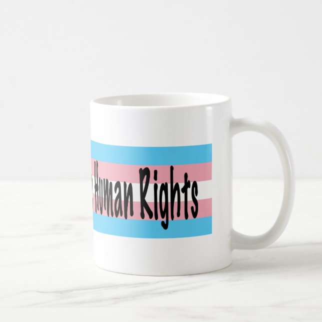 Taza De Café Derechos TRANS: Derechos Humanos (Derecha)