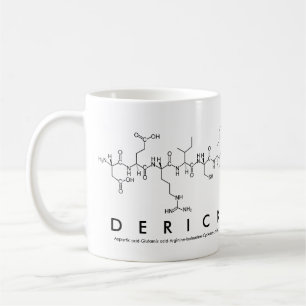 Taza De Café Derick peptide nombre mug