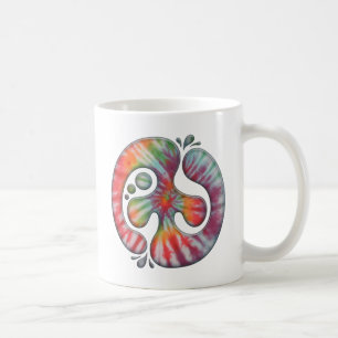 Taza De Café Derramamiento de la paz del teñido anudado